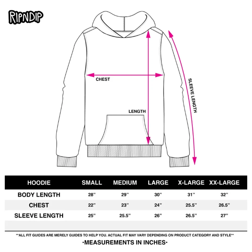RIPNDIP SHROOM DIET HOODIE-BLACK