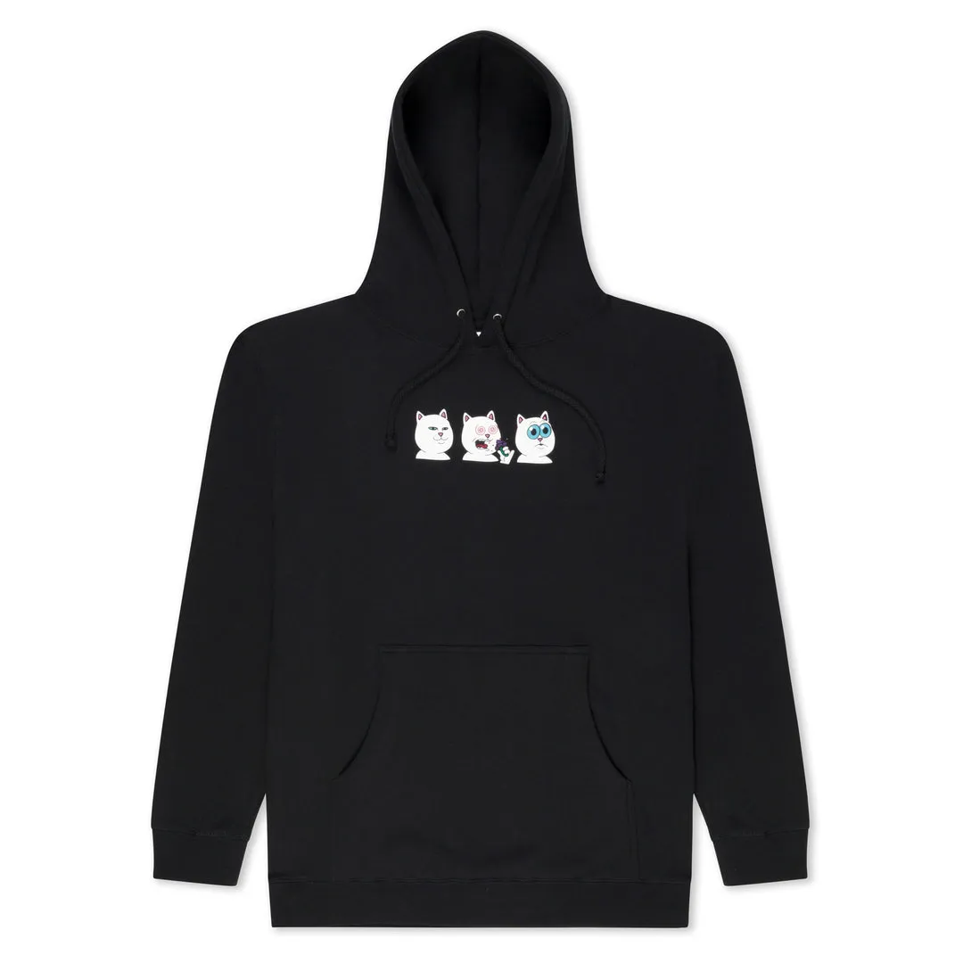 RIPNDIP SHROOM DIET HOODIE-BLACK