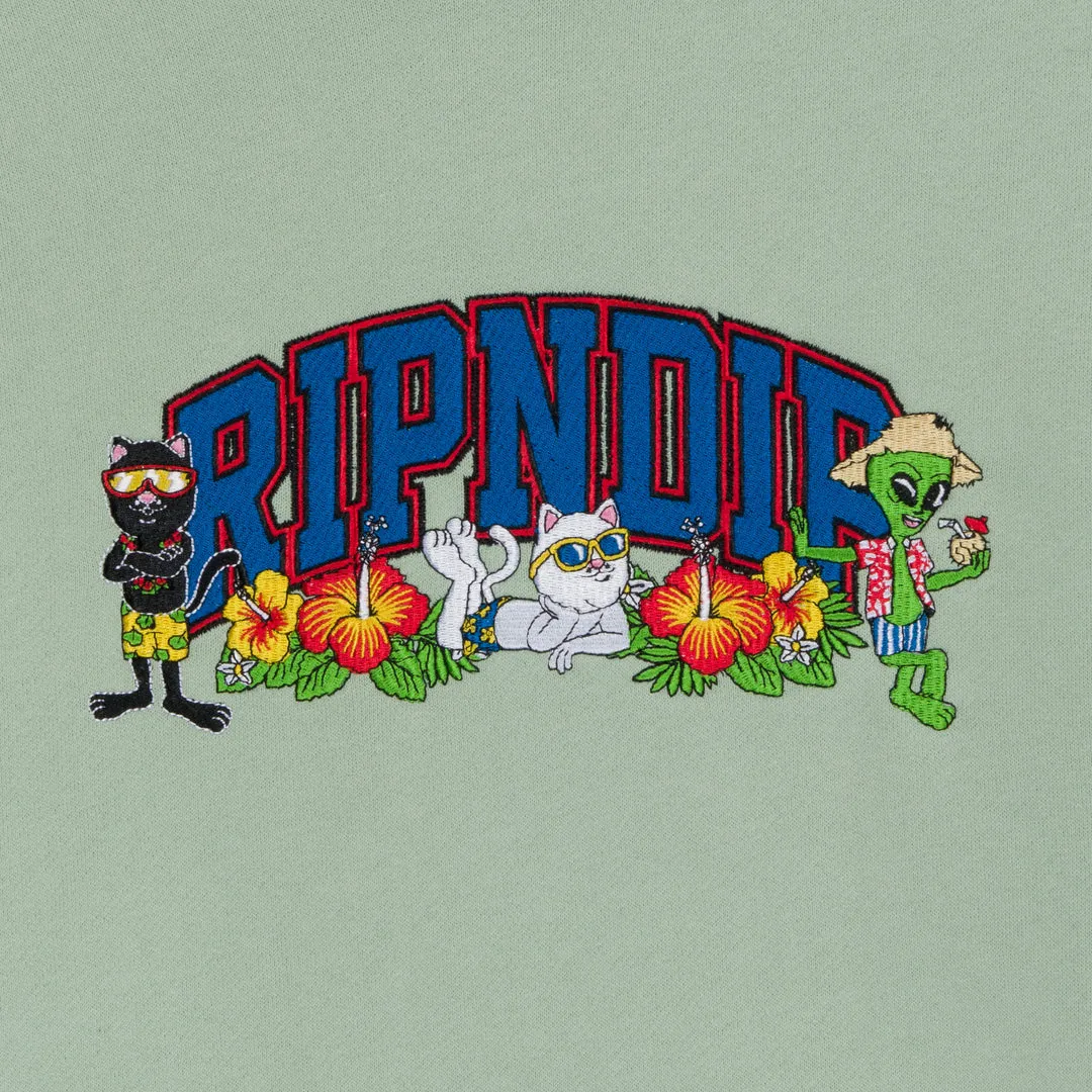 RIPNDIP SUMMER FRIENDS HOODIE-SAGE