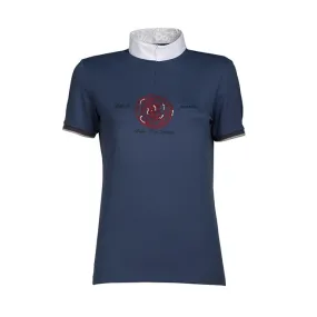 SHORT SLEEVED COMPETITION POLO WITH ZIP CLOSURE ANIMO Women Dark blue