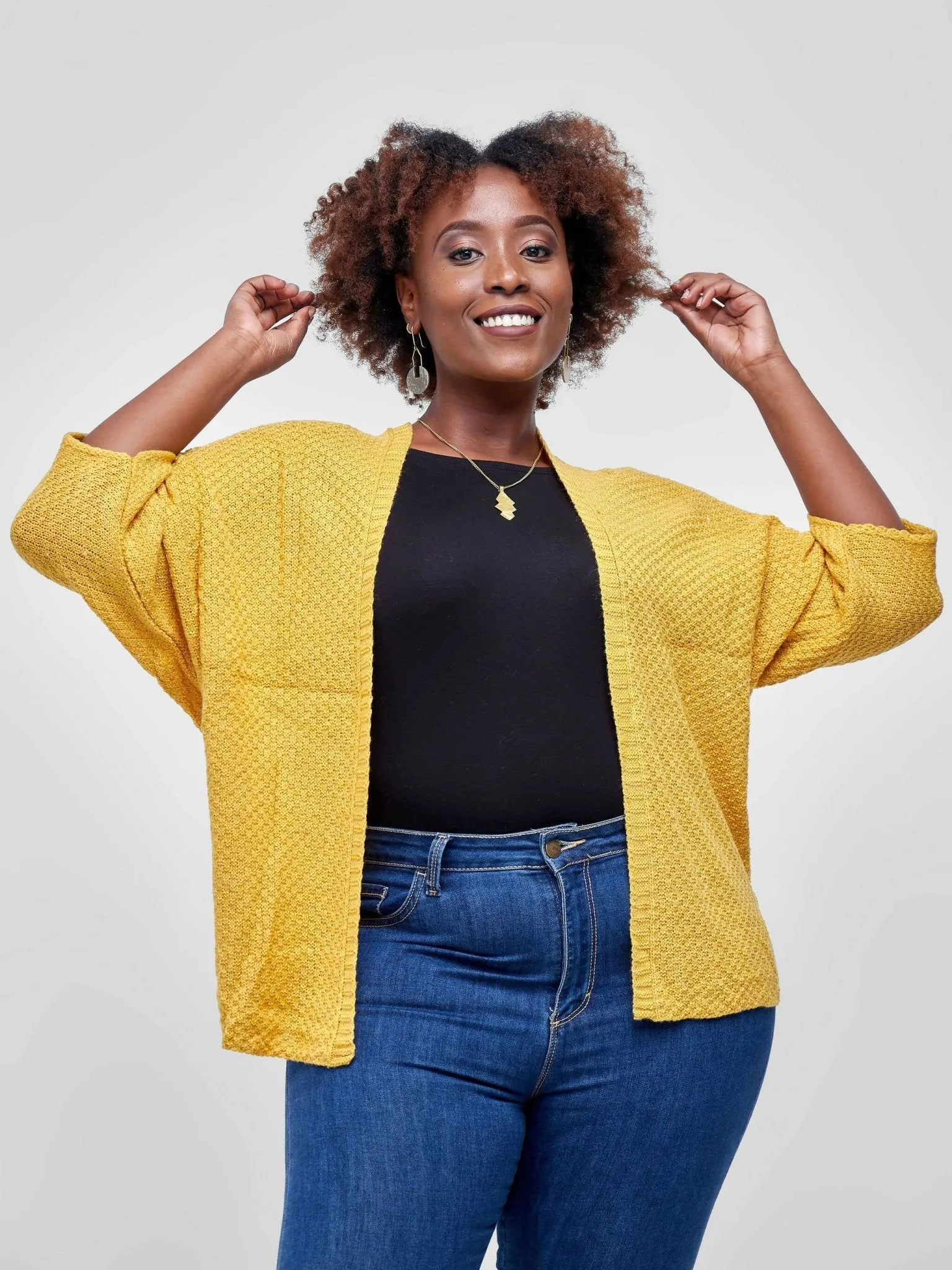 The Fashion Frenzy Kimono Cardigan - Yellow