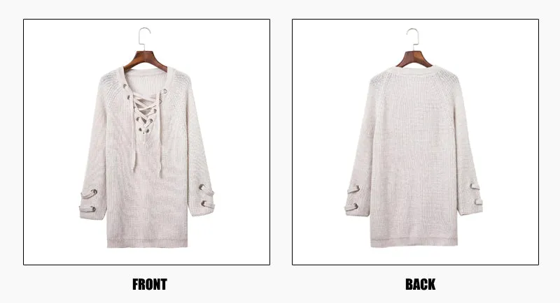 The Lace Up Sweater