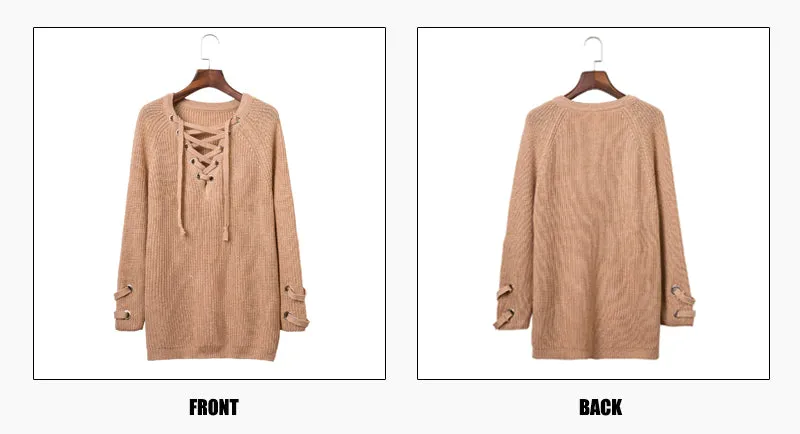 The Lace Up Sweater