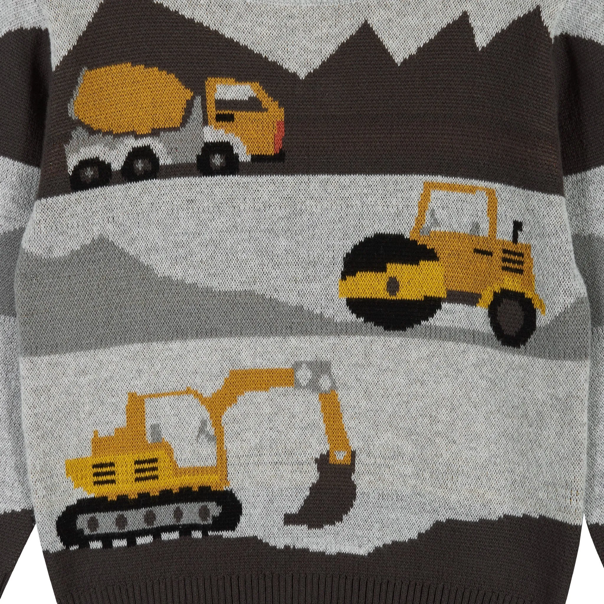 Trucks Graphic Pullover Sweater  | Grey